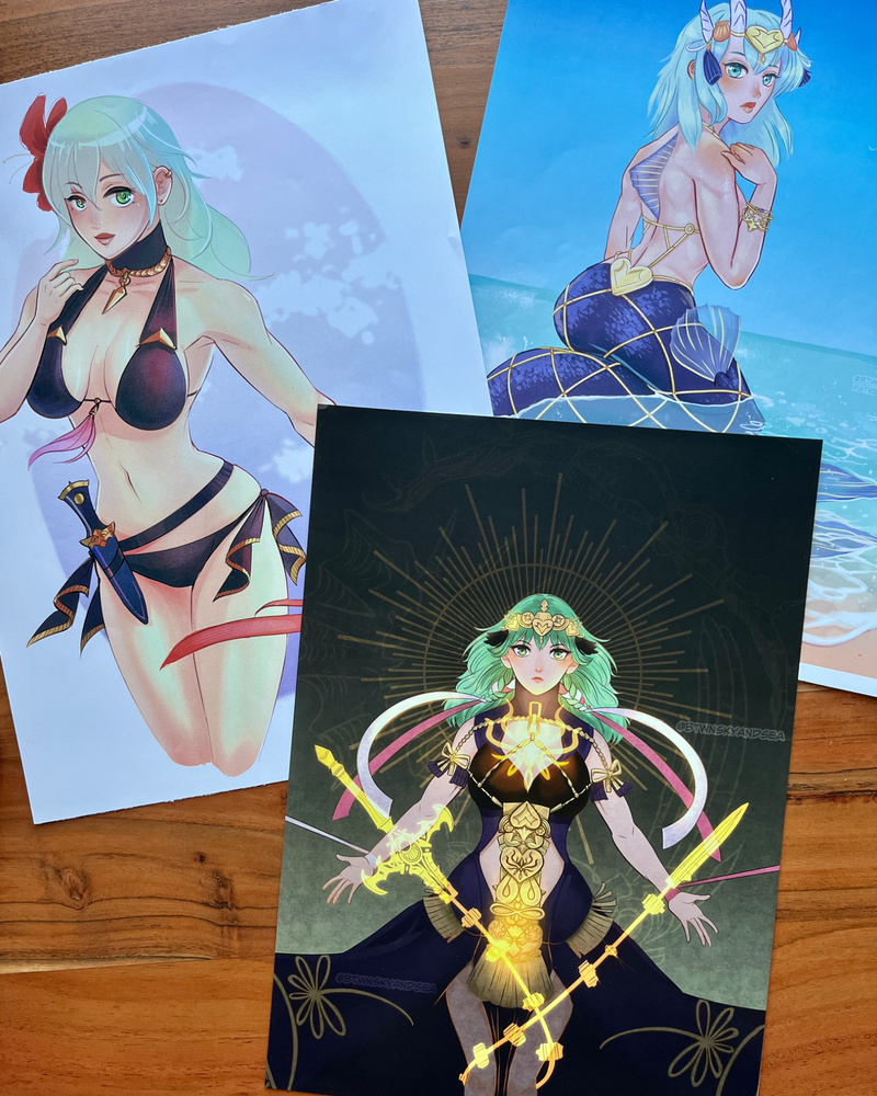 Goddess Byleth Fire Emblem Three Houses Art Print