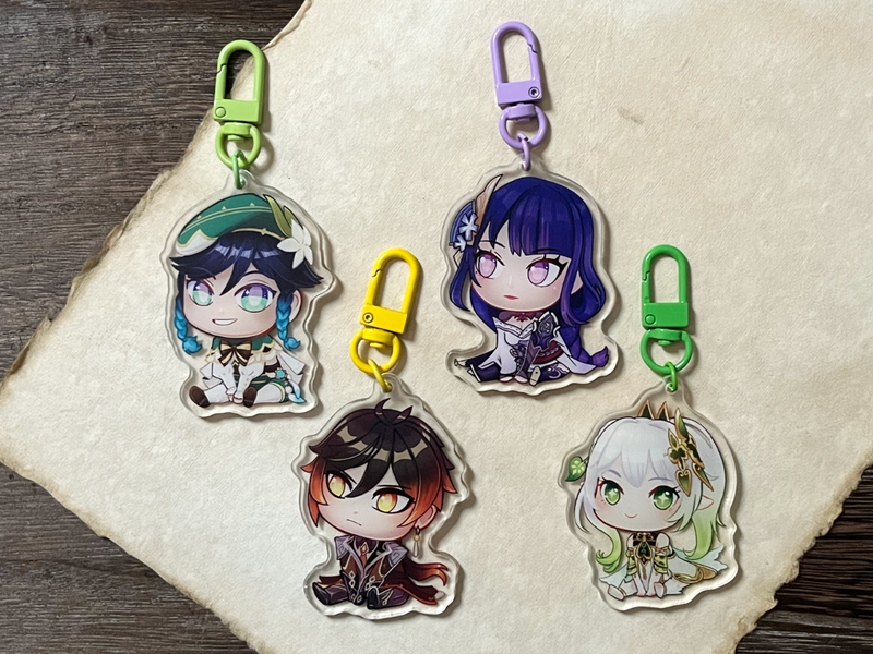 Genshin Impact Acrylic Charms