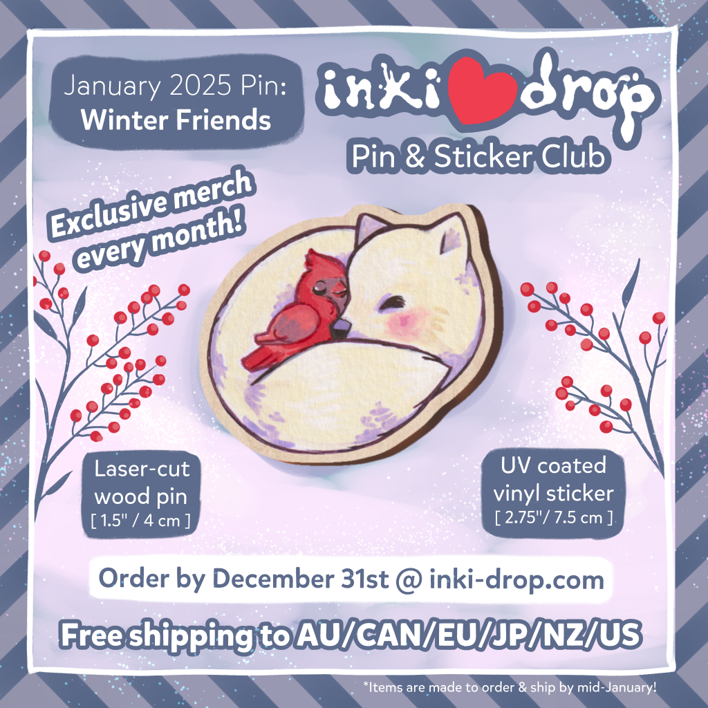 January 2025 Pin & Sticker Club