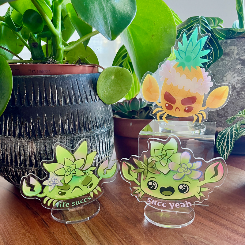 Pineapple Crab Acrylic Standee