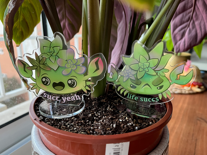 Succ Yeah Succulent Crab Standee