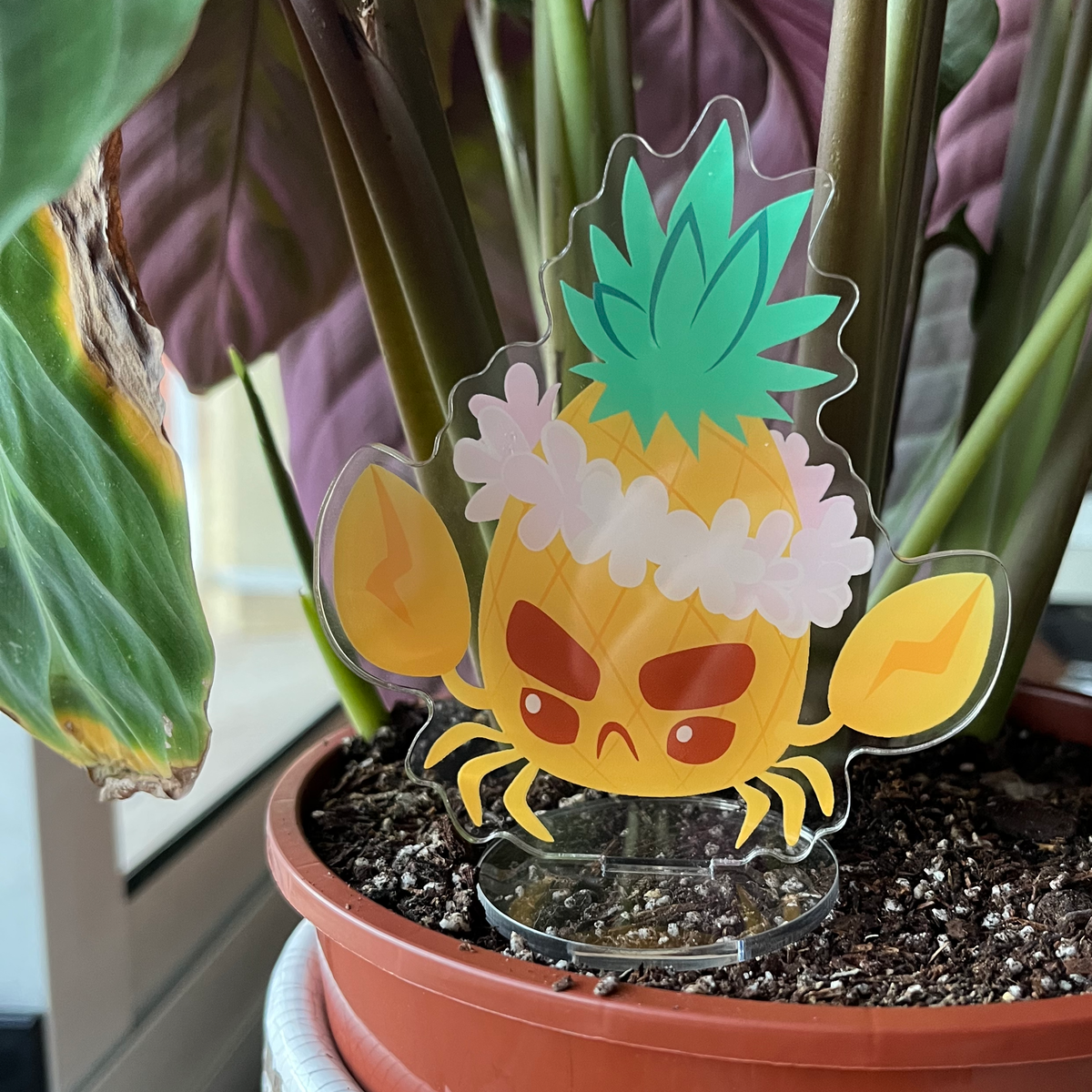 Pineapple Crab Acrylic Standee