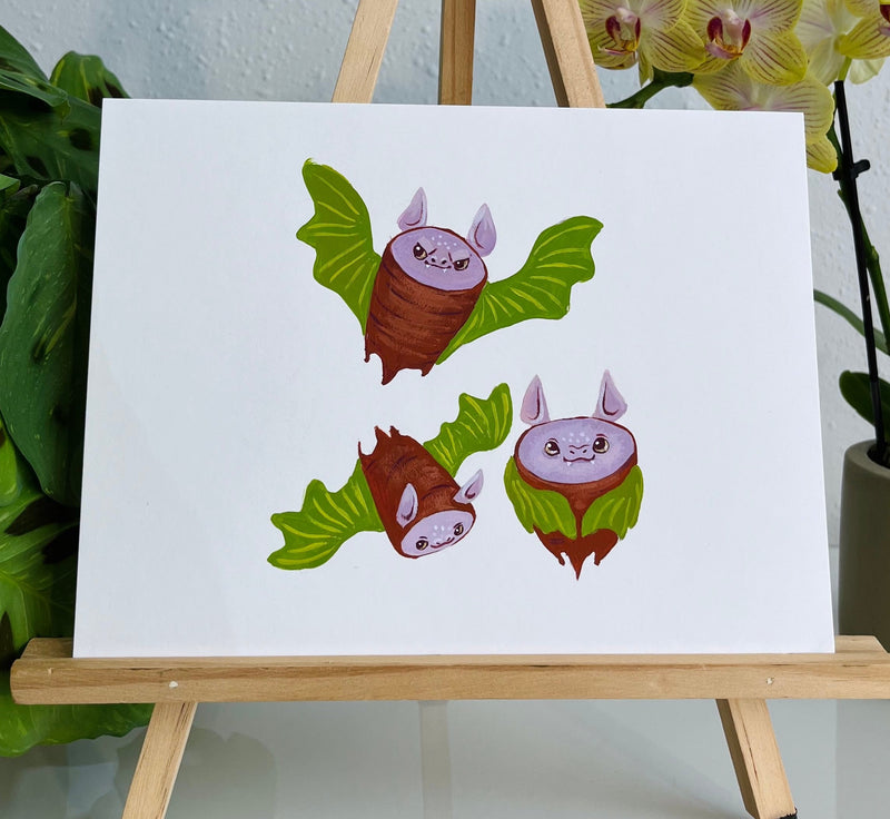 Taro Bats Original Painting