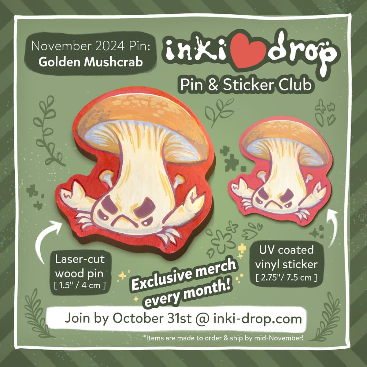 November 2024 Pin & Sticker Club