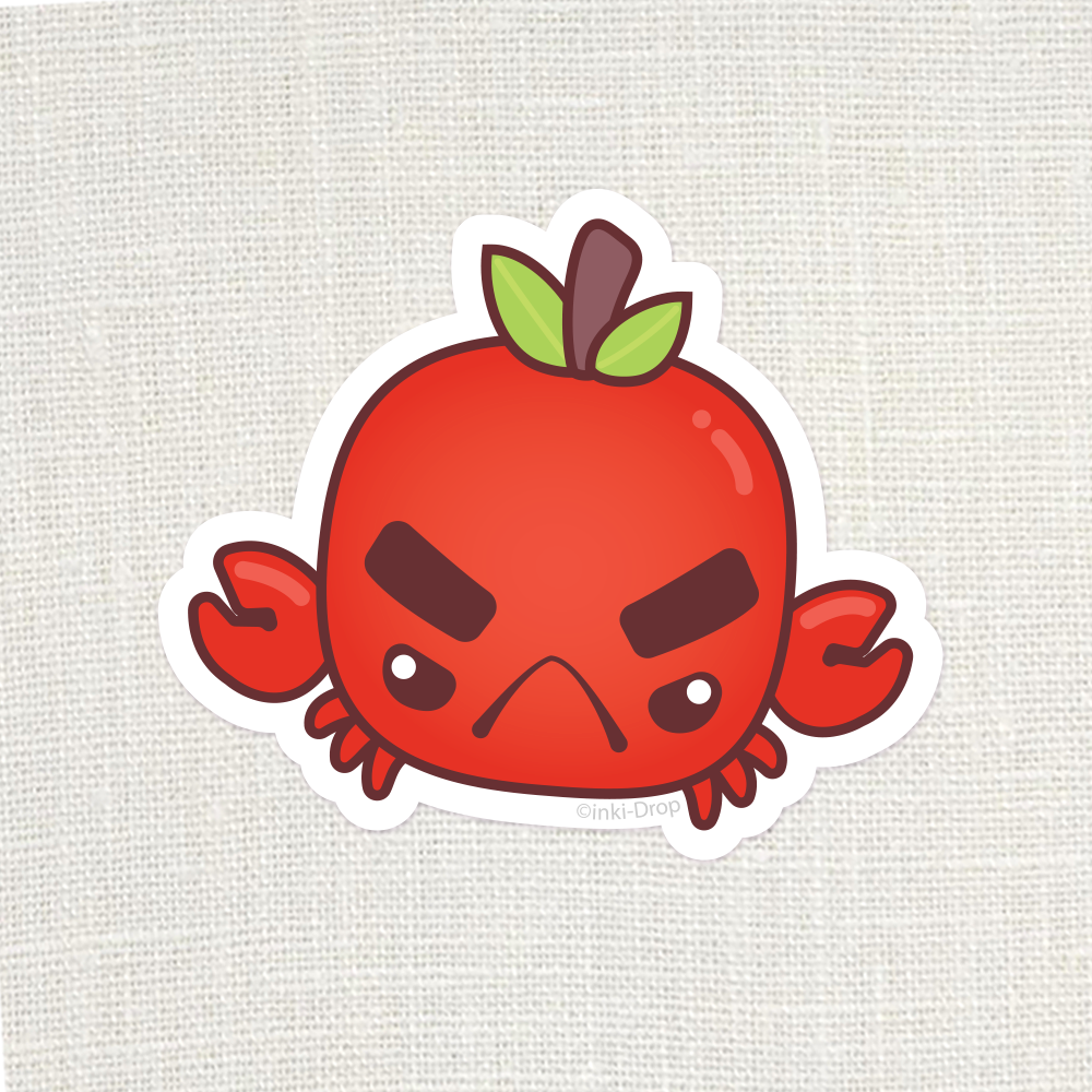 Chonk Crabapple Sticker