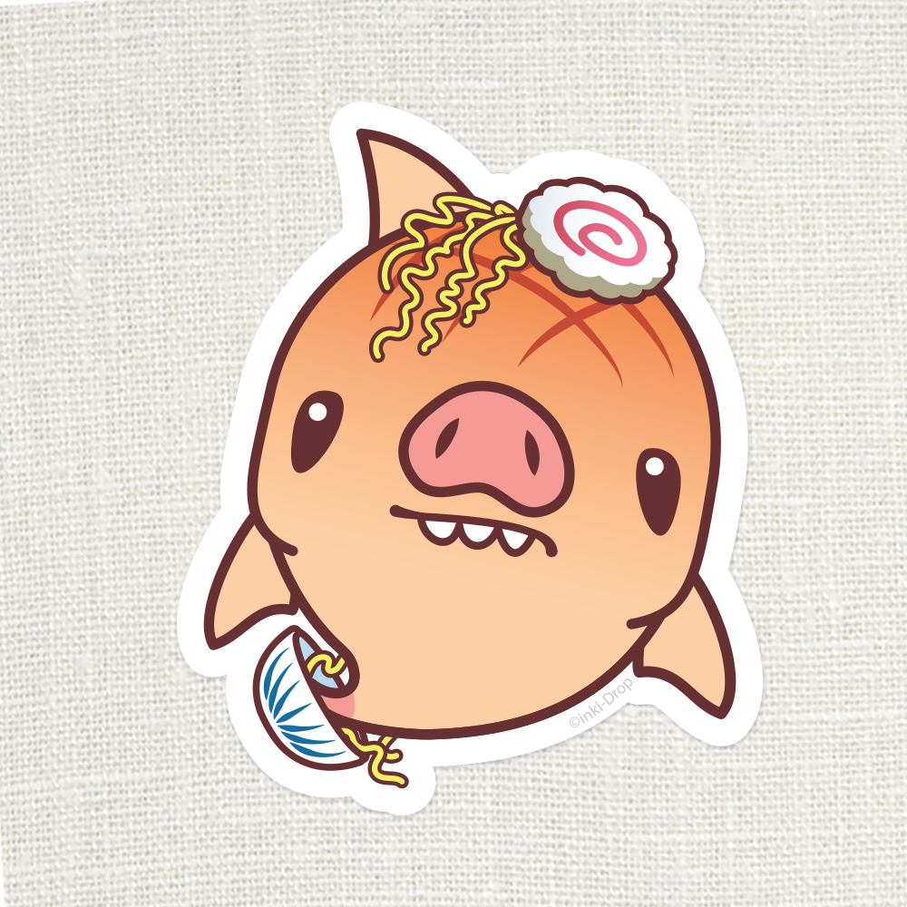 Chonk Pork Chomp Sticker