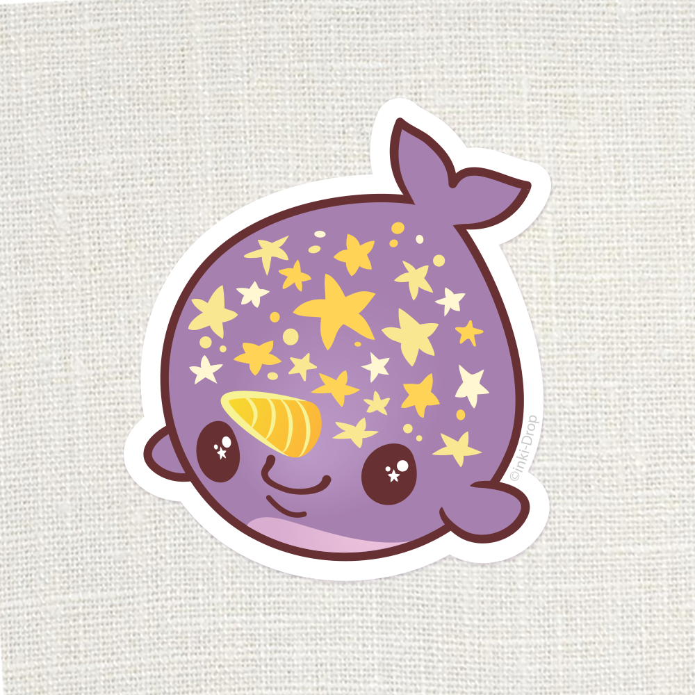 Chonk Starwhal Sticker