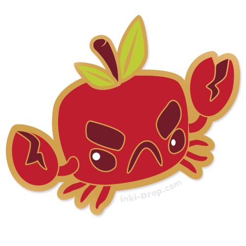 5th Anniversary Crabapple Enamel Pin