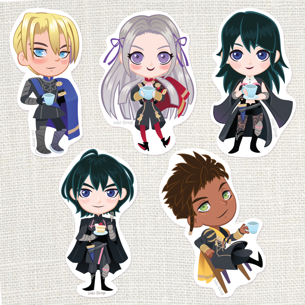 Fire Emblem Three Houses Perfect Tea Time Stickers