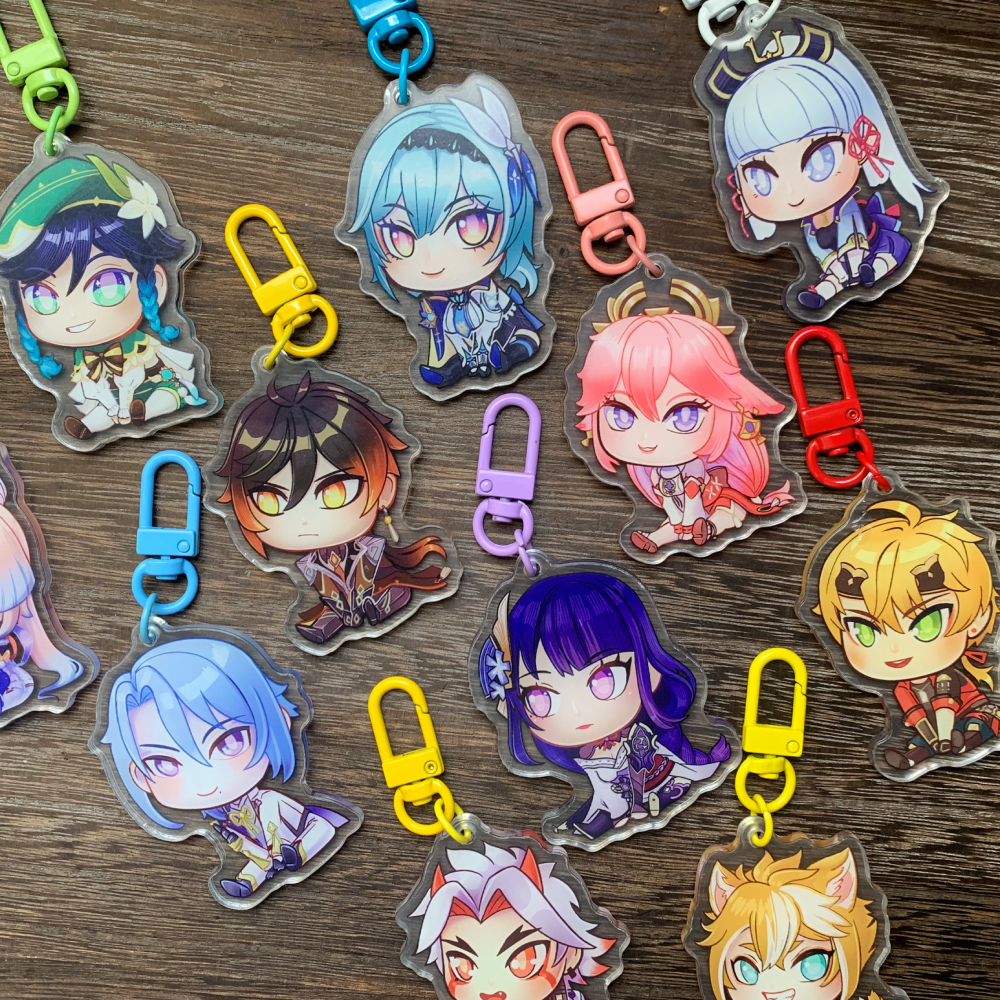 Genshin Impact Acrylic Charms