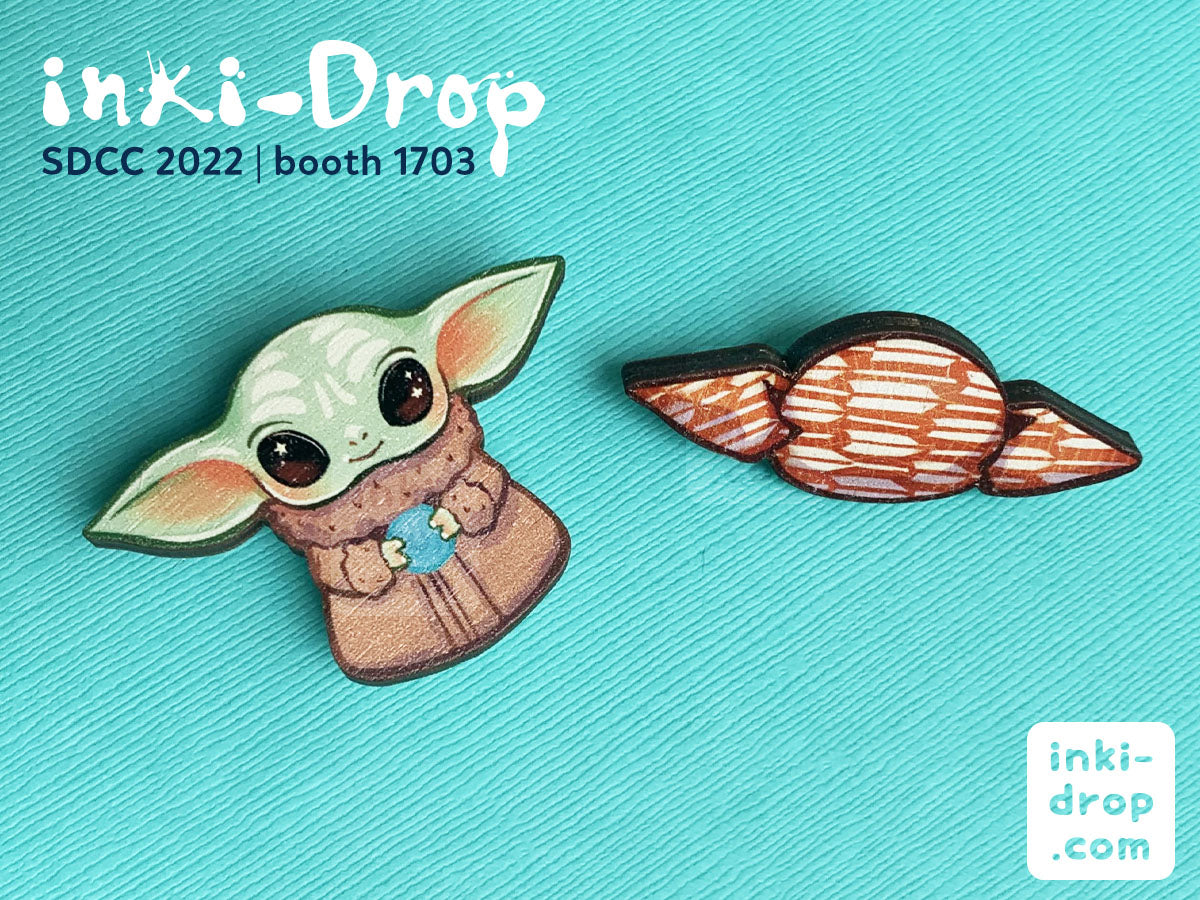 Space Baby Grogu Pin Set - SDCC 2022