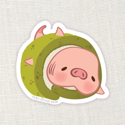 Matcha Cake Konbini Sticker