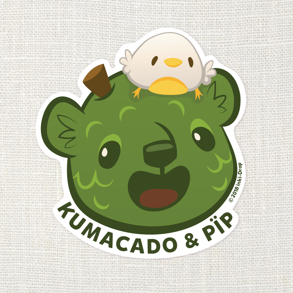 Kumacado Bear Smile Sticker