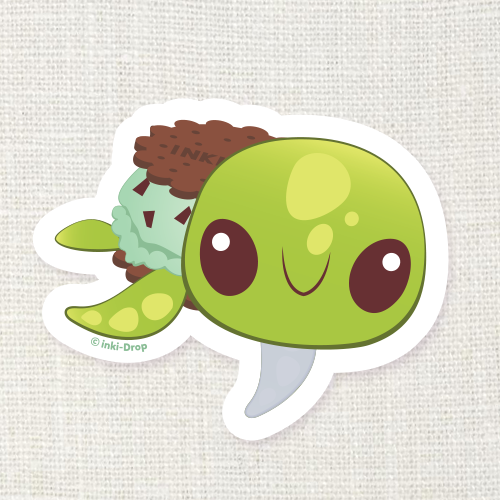 Mint Chocoturtle Sticker