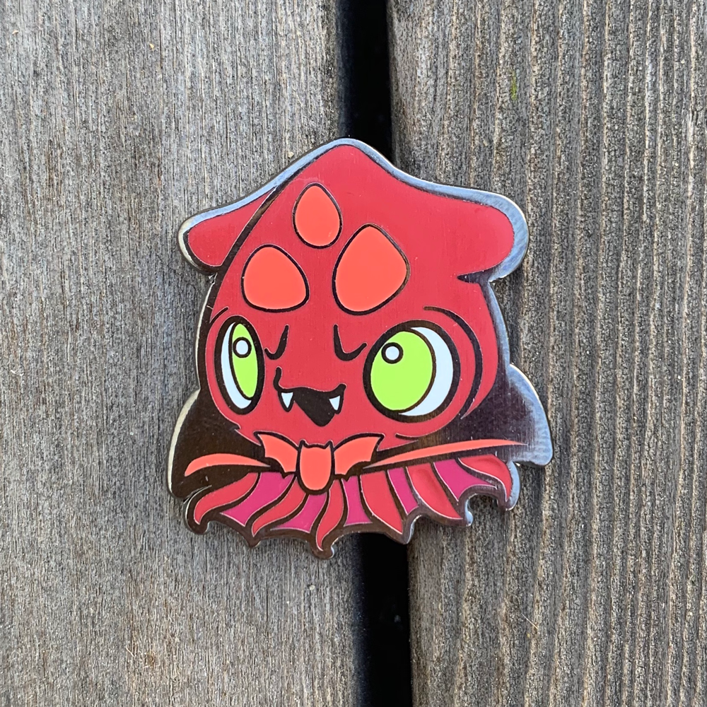 Vampire Squid Enamel Pin