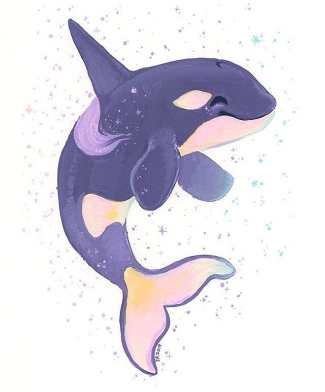 Dawn Orca Mini Print