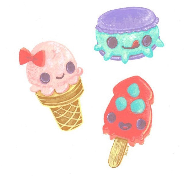 Tentatrio Popsicles Mini Print